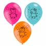 Juego de 6 Globos Peppa Pig 27 cm