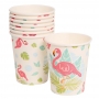 Juego de 6 Vasos Flamingo rosa
