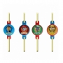 Juego de 8 pajitas Patrulla Canina