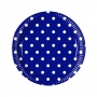 Juego de 8 Platos Blue Royal Dots 19 cm