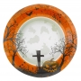Juego de 8 platos cementerio Halloween