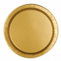 Juego de 8 Platos Dorados 22 cm