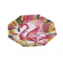 Juego de 8 Platos Flamingo Fun 25 cm