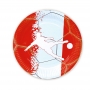 Juego de 8 Platos Fútbol Rojo y Blanco