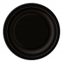 Juego de 8 Platos Negros 22 cm
