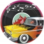 Juego de 8 platos Rock and Roll 26 cm