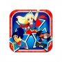 Juego de 8 Platos Super Hero Girl 17cm