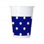 Juego de 8 Vasos Blue Royal Dots