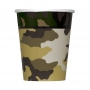 Juego de 8 Vasos Camuflaje Militar