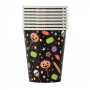 Juego de 8 Vasos Esqueleto Halloween