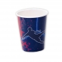 Juego de 8 Vasos Fútbol Azul y Granate
