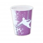 Juego de 8 Vasos Fútbol Blancos y Lilas