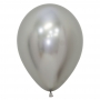 Pack de 12 Globos Reflex Plata 30 cm