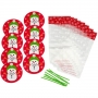 Kit de bolsitas para galletas Muñeco de nieve