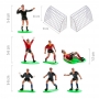 Kit Fútbol Rojo y Azul para Decorar Tartas