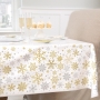 Mantel de Plástico Copos de Nieve