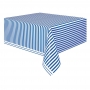 Mantel de Plástico Rayas Azul Royal