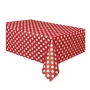Mantel Rojo Lunares Blancos