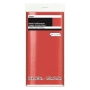Mantel de Plástico Rectangular Rojo Metalizado 274 cm x 137 cm