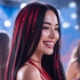 Mechones Rojos Brillantes 50 cm – Pack 3 uds