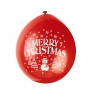 Set de 10 Globos Merry Christmas 23cm