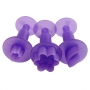 Set de 3 mini cortadores con expulsor Flor y Hoja
