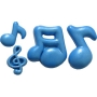 Molde de silicona notas musicales