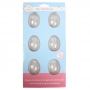 Molde para Chocolate 6 Cavidades Mini Huevos de Pascua 2 ud