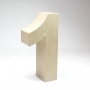 Número 1 de Cartón 17cm