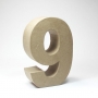 Número 9 de Cartón 17cm