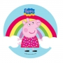 Oblea redonda Peppa Pig arco iris 20cm