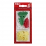 Decoraciones Comestibles de Oblea Abetos y Estrellas - 26 pcs 