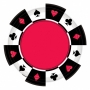 Pack 8 platos Poker 26cm