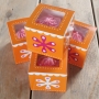 Pack de 4 Cajas para 1 cupcake Flower Power