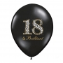 Pack de 6 Globos 18 Años Brillante