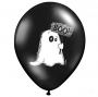 Pack de 6 globos negros fantasmas