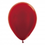 Pack de 12 Globos Rojo Metalizado 30 cm