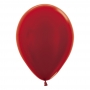 Pack de 12 Globos Rojo Metalizado 30 cm