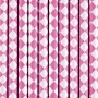 Pack de 10 Pajitas de Papel Rombos Rosas