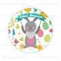 Papel Comestible Feliz Pascua 15 cm