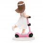 Figura para tarta niña comunión moderna 13cm