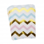 Pack 25 Bolsitas Chevron Azul, Dorado y Rosa