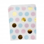 Pack 25 Bolsitas Lunares Azul, Dorado y Rosa