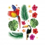 Pegatinas Pared Tropical 20 pcs