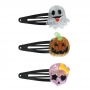Pinzas para el Pelo Halloween – Fantasma, Calabaza y Calavera