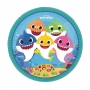 Platos de Papel Baby Shark 23 cm 8 ud