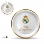 Platos Real Madrid Feliz Cumpleaños Oro 18 cm - 8 ud