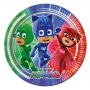 Juego de 8 Platos Pj Masks 22 cm