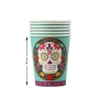 Juego de 6 Vasos Calavera Halloween 