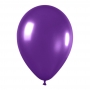 Pack de 12 Globos de Látex Violeta Metalizado